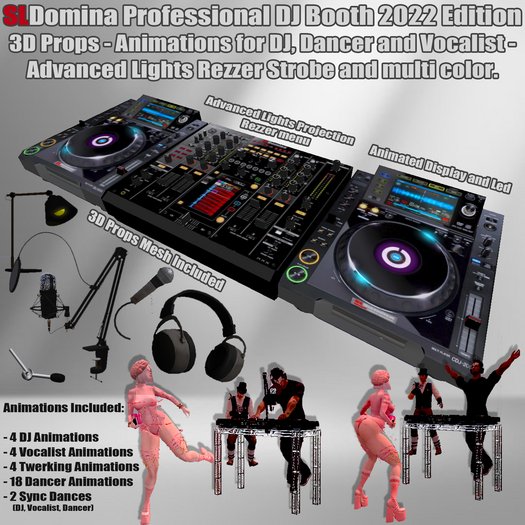 Second Life Marketplace - AUDIO - Professional Mixer and CDJs - DJ